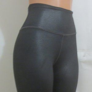 Athleta Faux Leather Pants Leggings Dark Gray S